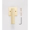 Sure-Loc Hardware Sure-Loc Hardware Cortina Dummy Lever, Satin Brass CT100 SB - alternate 1